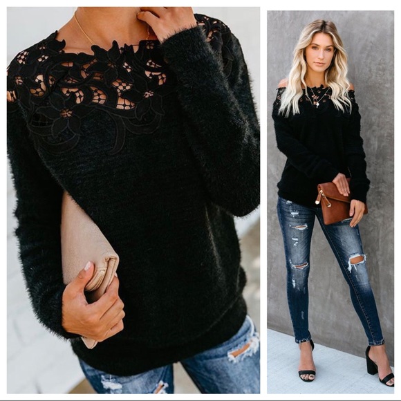 Laced Detailed Sweater - Picture 12 of 12